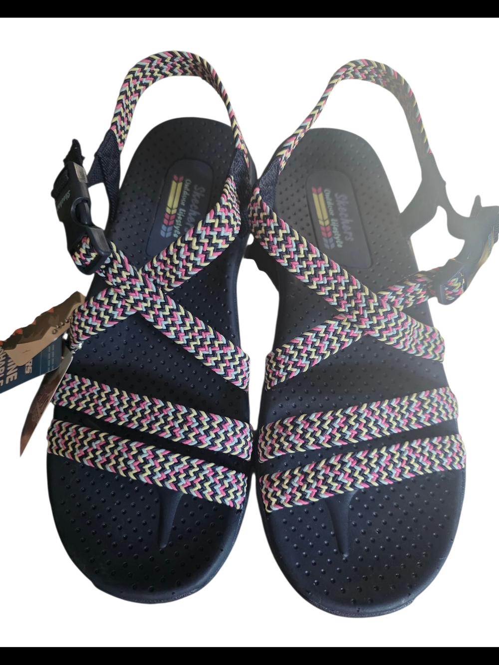 Skechers Navy Multi-Strap Comfort Sandals for Women US8 EUR38 Nwt/NwoB